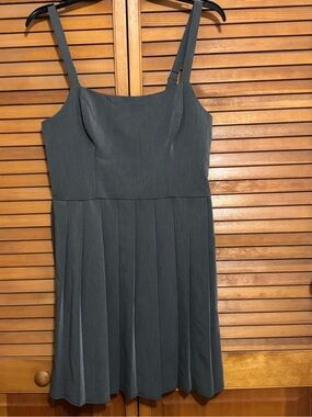 The Juniors' Live To Be Spoiled Pleated Menswear Dress